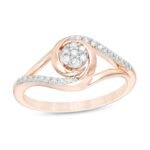 UBV6736FR-10P - 10K Rose Gold Ring