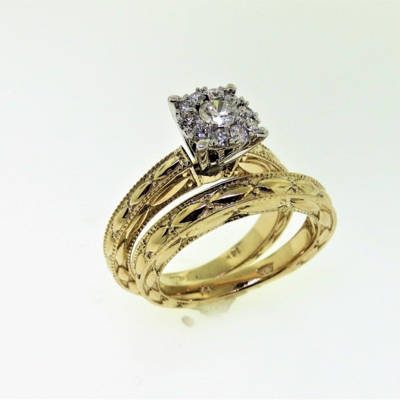 UBV7008LSTYBH - 14K  Bridal Set Ring