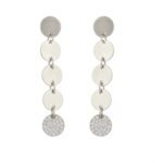 UBV7113E-10W - 10K White Gold Dangle Earrings