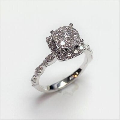 UBV7401LSWBH - 14K White Gold Engagement Ring
