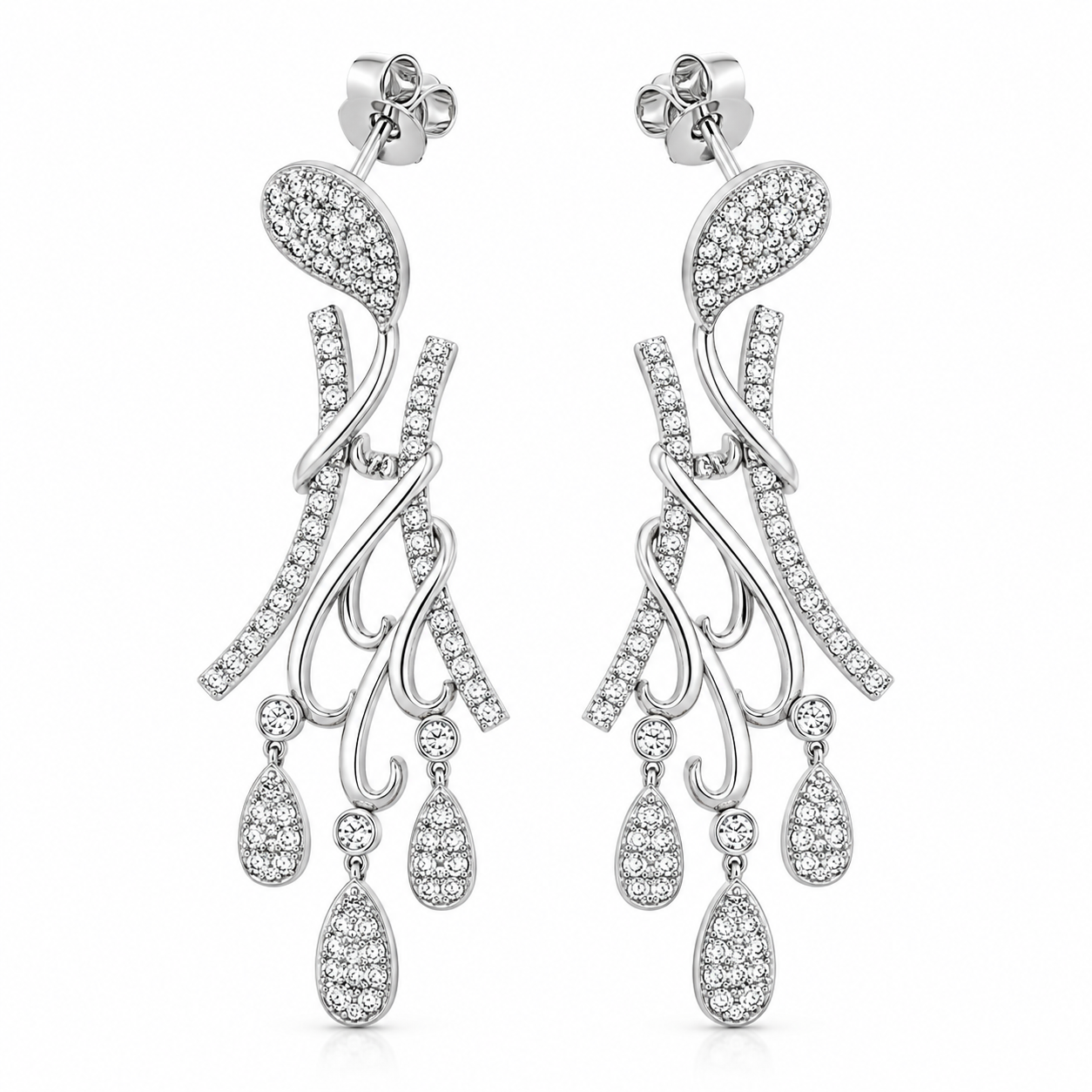 UEJ234EW - White Gold Earring