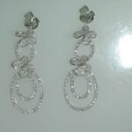 UEJ241W - 14K White Gold Dangle Earrings