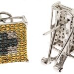 UEL181 - 14K White Gold Stud Earrings