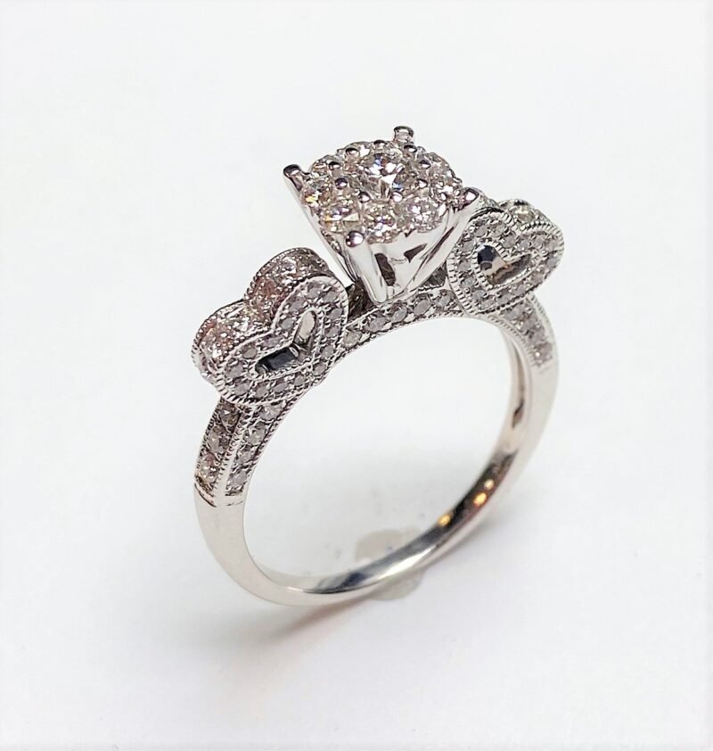 URJ1883LSWBH - 14K White Gold Semi Mount Ring