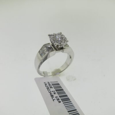 URJ1954LSWBH - 14K White Gold Semi Mount Ring