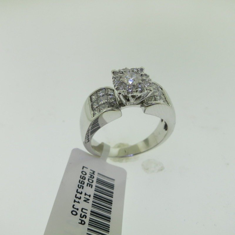URJ1957LSWBH - 14K White Gold Semi Mount Ring