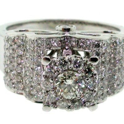 URJ2022W/BH - 14K White Gold Engagement Ring