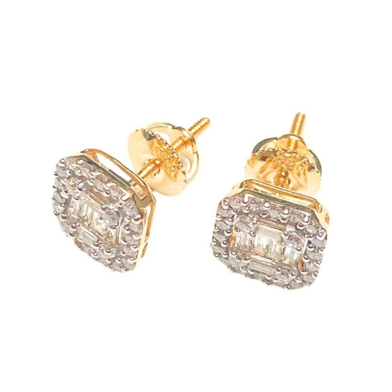 CO14ERY056 - 14K Yellow Gold Stud Earrings