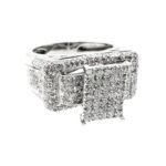 8CRR1295FRW - 14K White Gold Engagement Ring