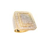 AJGR00717-10Y - 10K Yellow Gold Gents Ring