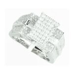 8CRR1304F1FRW - 14K White Gold Engagement Ring
