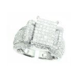 8CRR955GFRW - 14K White Gold Engagement Ring