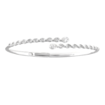 ABN10354W - 14K White Gold Bangle