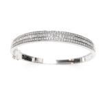 AMBG0026W1 - 14K White Gold Bangle