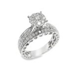0506RA04LSWBH - 14K White Gold Semi Mount Ring