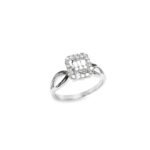 AJR32592W - 14K White Gold Engagement Ring