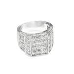 3036RA06GW - 14K White Gold Gents Ring