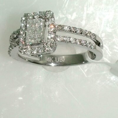 Y8CLR357C/W - 14K White Gold Fashion Ring