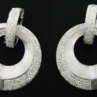 Y8CRE1120HW - 14K White Gold Earrings