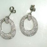 Y8CRE823H/W - 14K White Gold Earrings