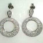 Y8CRE824L/W - 14K White Gold Earrings