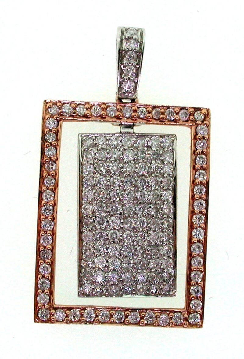 Y8CRP523D - 14K Two Tones Gold Pendant