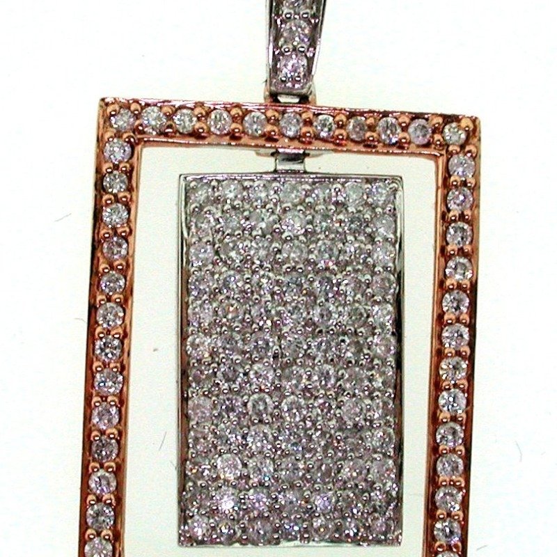 Y8CRP523D - 14K Two Tones Gold Pendant