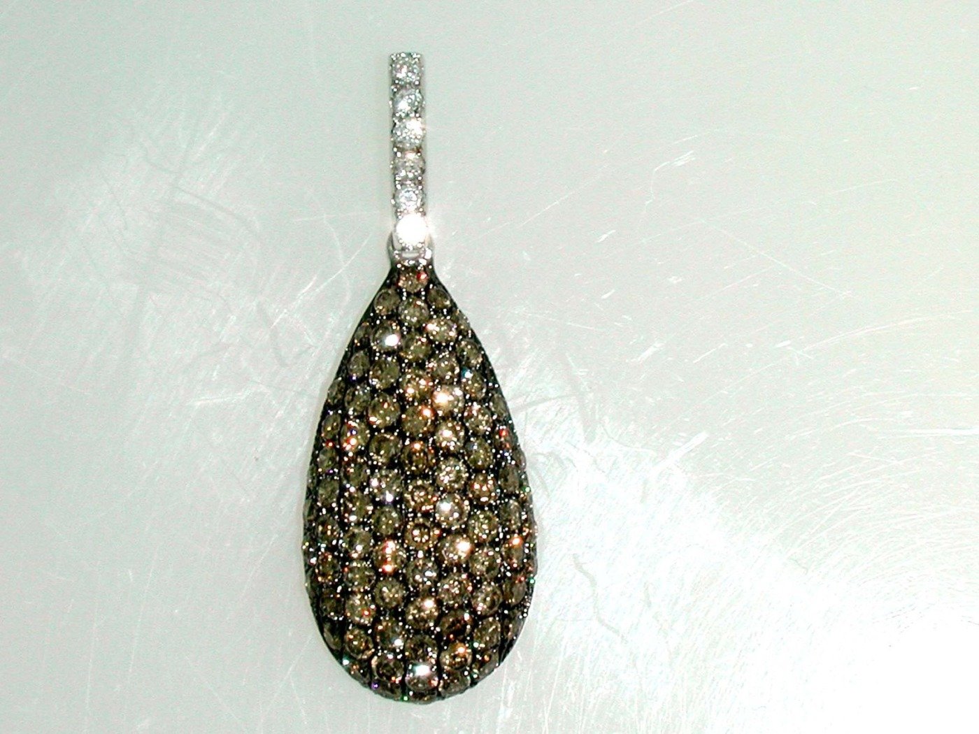 Y8CRP701BR - 14K White Gold Pendant