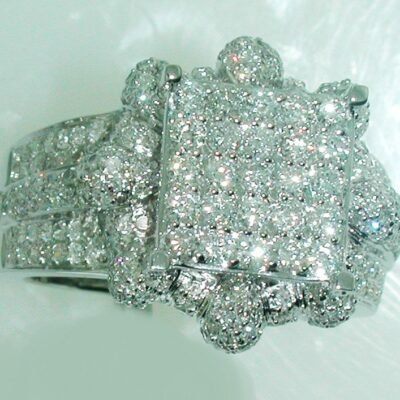 Y8CRR989G3FRW - 14K White Gold Ring