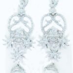 Y8RE858AP - 14K White Gold Dangle Earrings