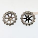 ER918/2.5W - 14K White Gold Earrings
