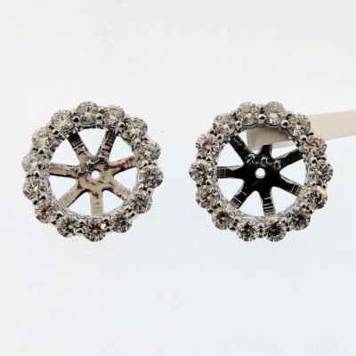 ER918/2.5W - 14K White Gold Earrings