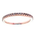 UB10171LEP53 - 14K Rose Gold Wedding Band