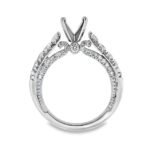 UB10361SMW53 - 14K White Gold Semi Mount Ring