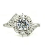 UB10370LSWBH53 - 14K White Gold Engagement Ring