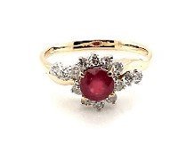 UB10485FYGRU - 14K Yellow Gold Ring