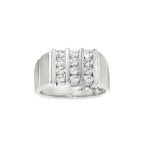 UB5327GW - 14K White Gold Gents Ring