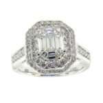 UB6826LSWBH53 - 14K White Gold Engagement Ring