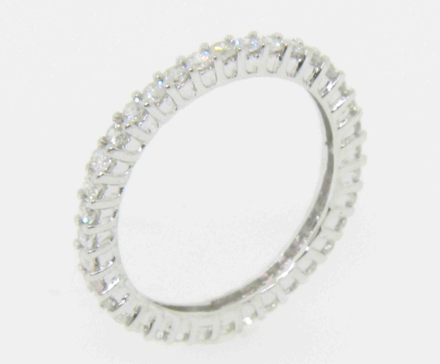 UB7757ETMW - 14K White Gold Eternity Band