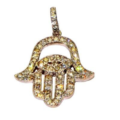 UB8555PY - 14K White Gold Pendant