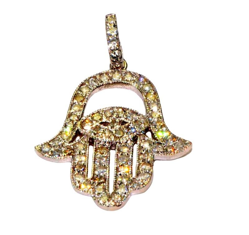 UB8555PY - 14K White Gold Pendant