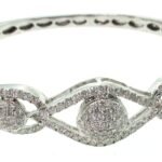 BGR00459W - 14K White Gold Bangle
