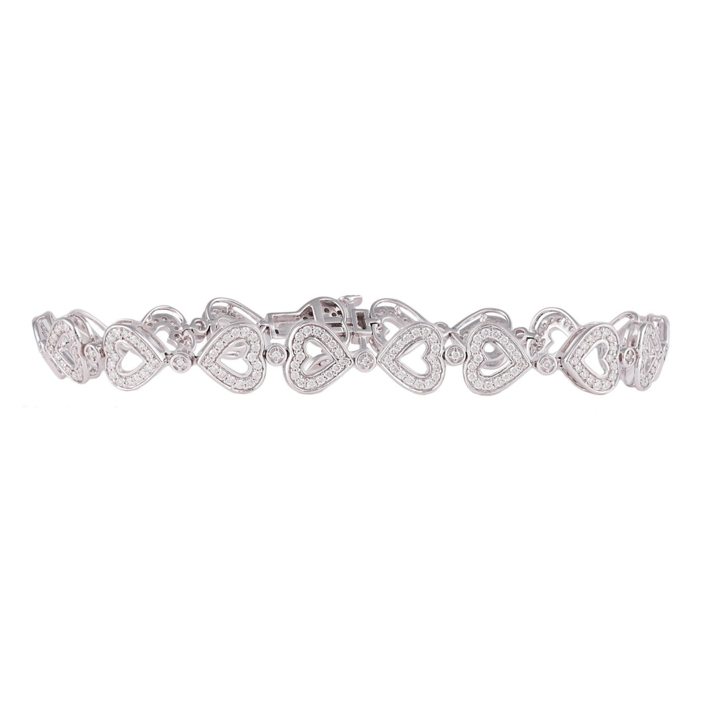 BR0106W - 14K White Gold Bracelet