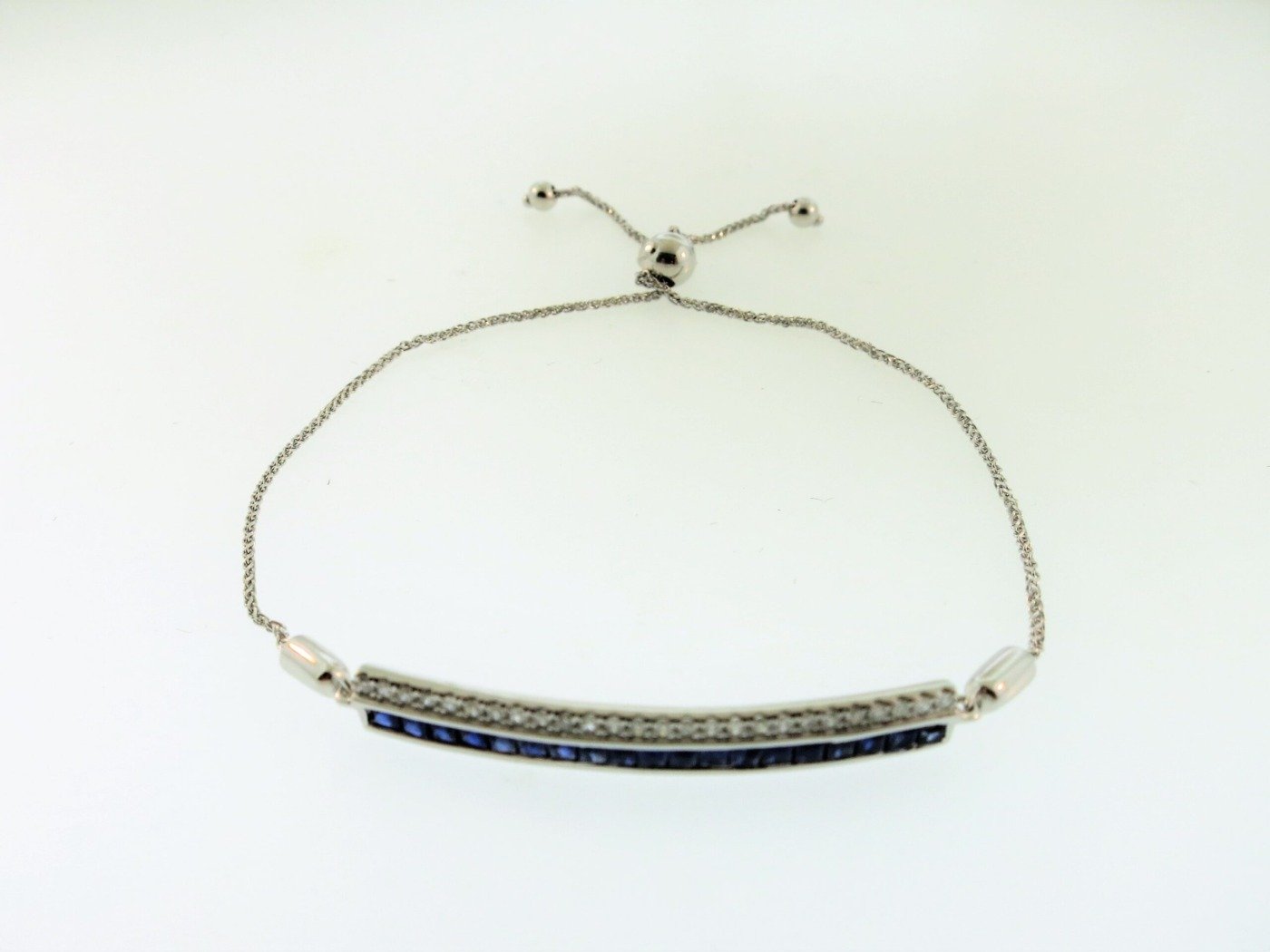 BR366WSA - 14K White Gold Bracelet