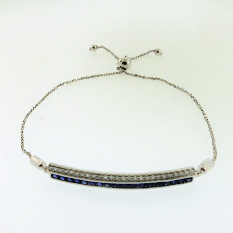 BR366WSA - 14K White Gold Bracelet