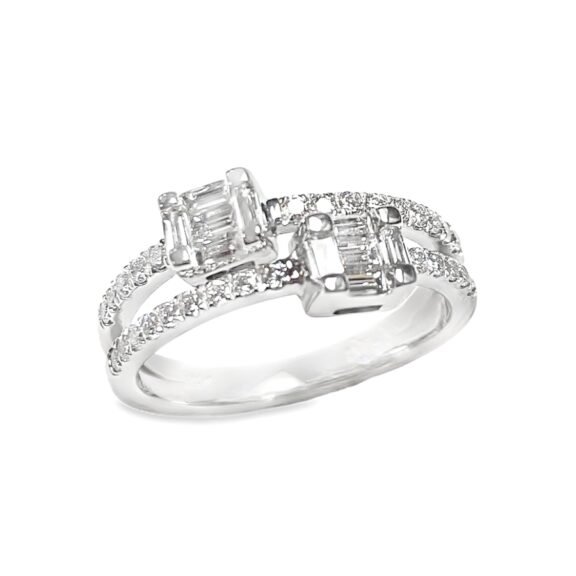 C364FW - 14K White Gold Fashion Ring