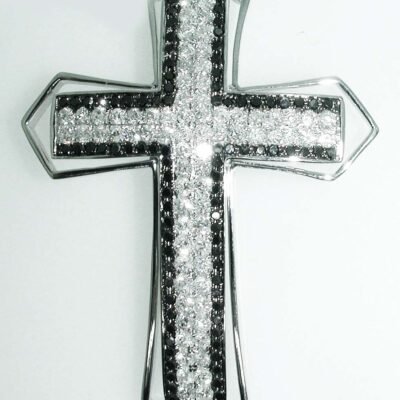 CC4PR234W - 14K White Gold  Cross Pendant
