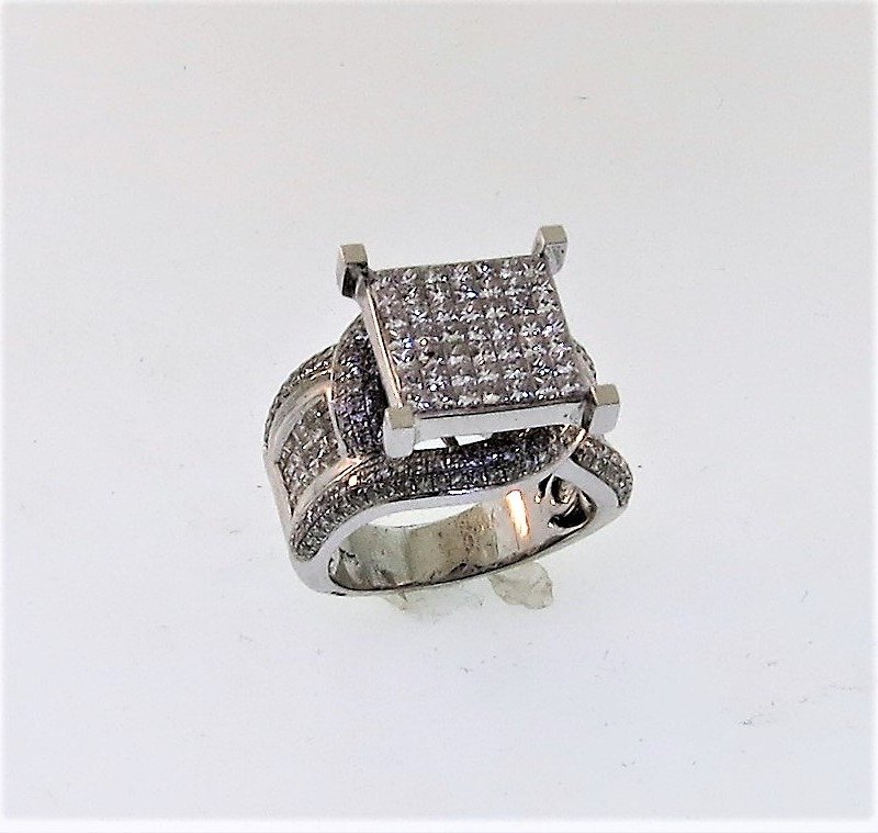 CO14KFRW350 - 14K White Gold Fashion Ring