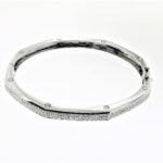 COBG11614W - 14K White Gold Bangle