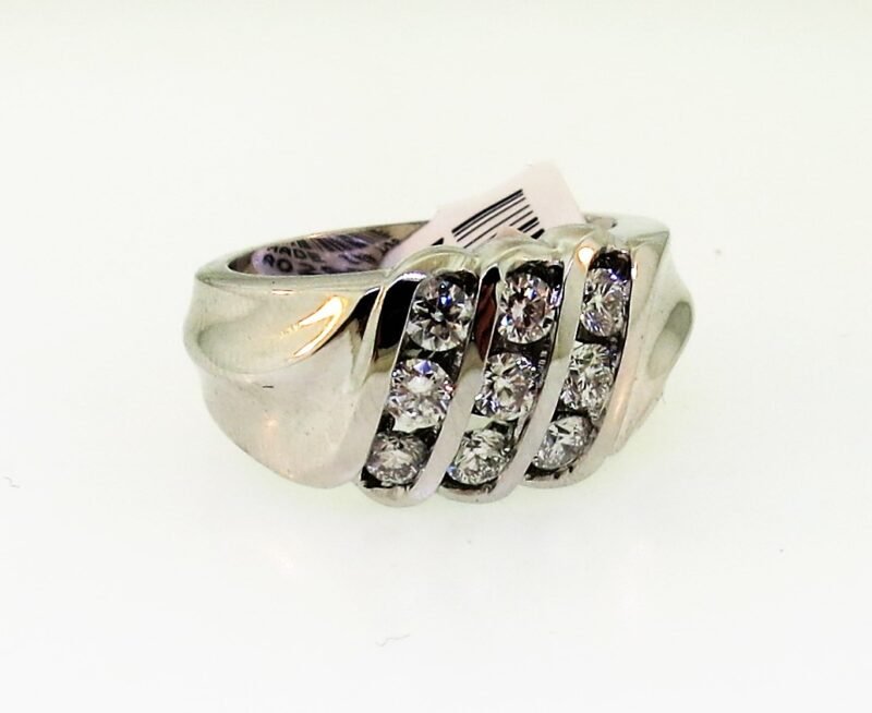 COGR14W - 14K White Gold Gents Ring
